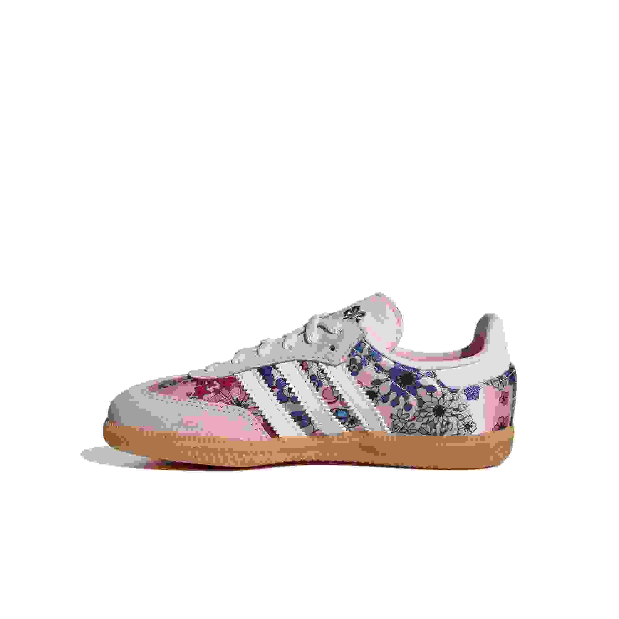 adidas Originals Samba OG Liberty London Preschool Girls' "Clear Pink" Shoe